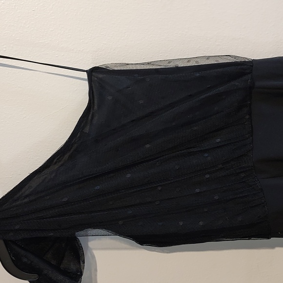 Ladies Express One Shoulder Sleeveless Black Dress  Side Zip & Split Size 2 NWT - Picture 6 of 16